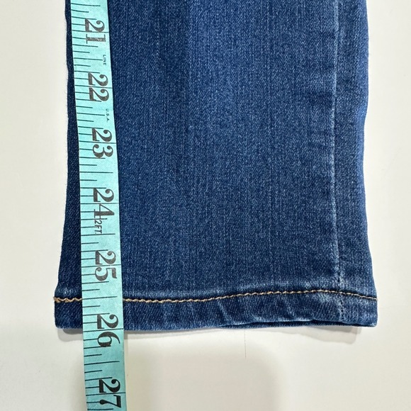 Democracy AB Solution Crop Jeans Womens 8 Dark Wash‎ Blue Denim Stretch Comfort - Picture 11 of 11